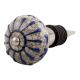 Blue Wheel Crackle Ceramic Wine Stopper